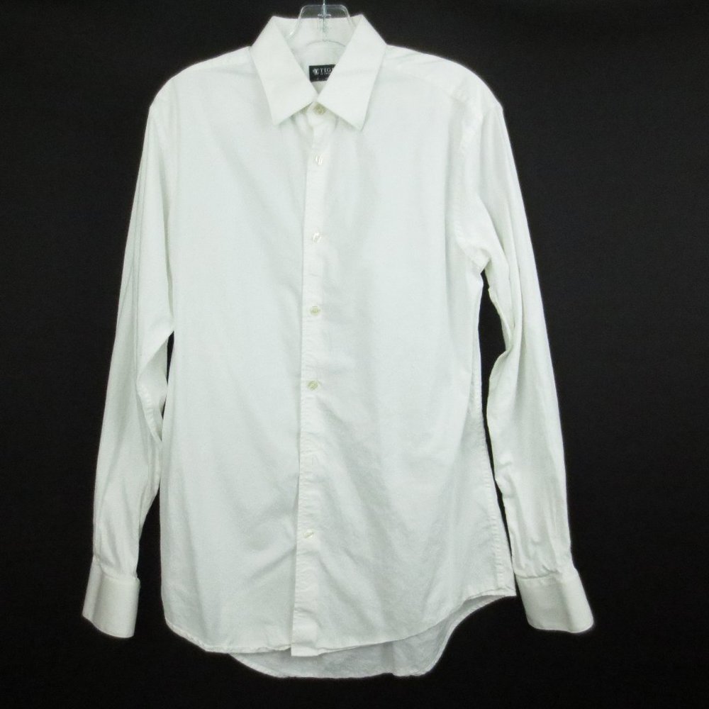 TIGER OF SWEDEN Farrell White Dress Shirt Button